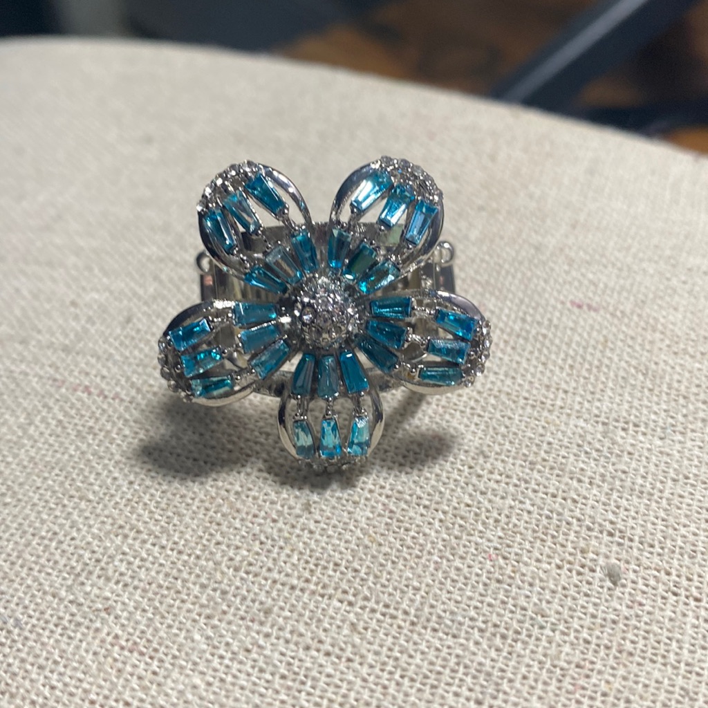Flower Blue Ring